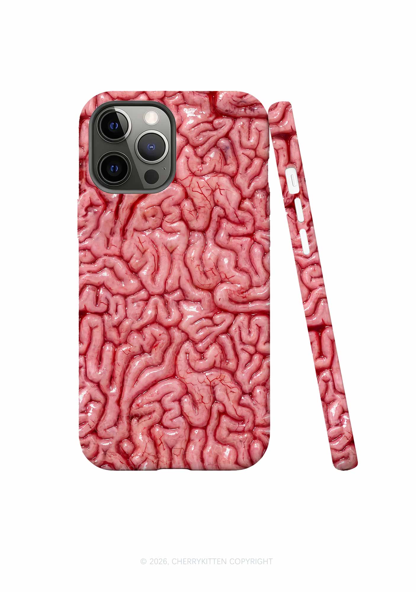 Halloween Fleshy Brain Texture Y2K Phone Case Cherrykitten