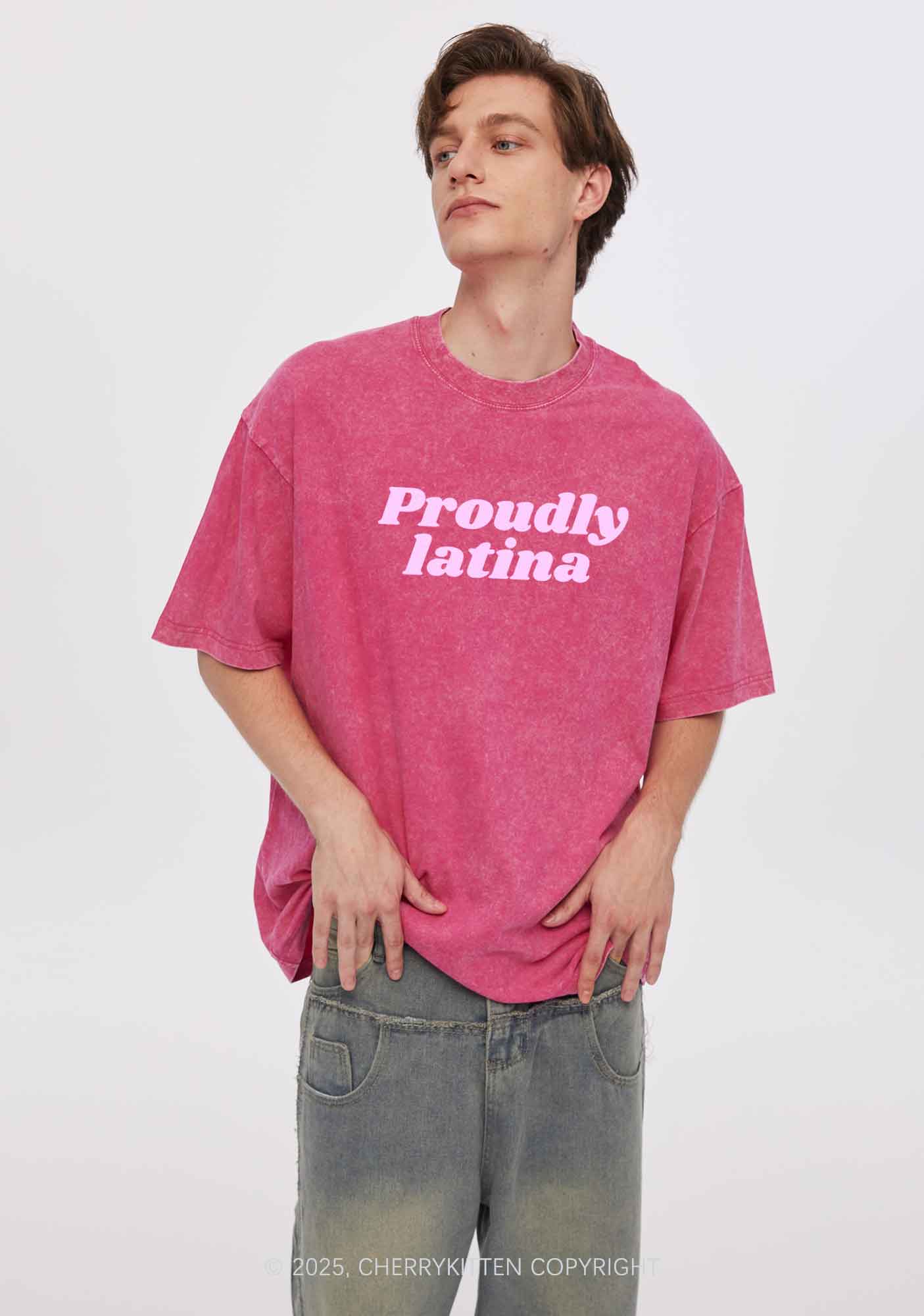 Proudly Latina Y2K Washed Tee Cherrykitten