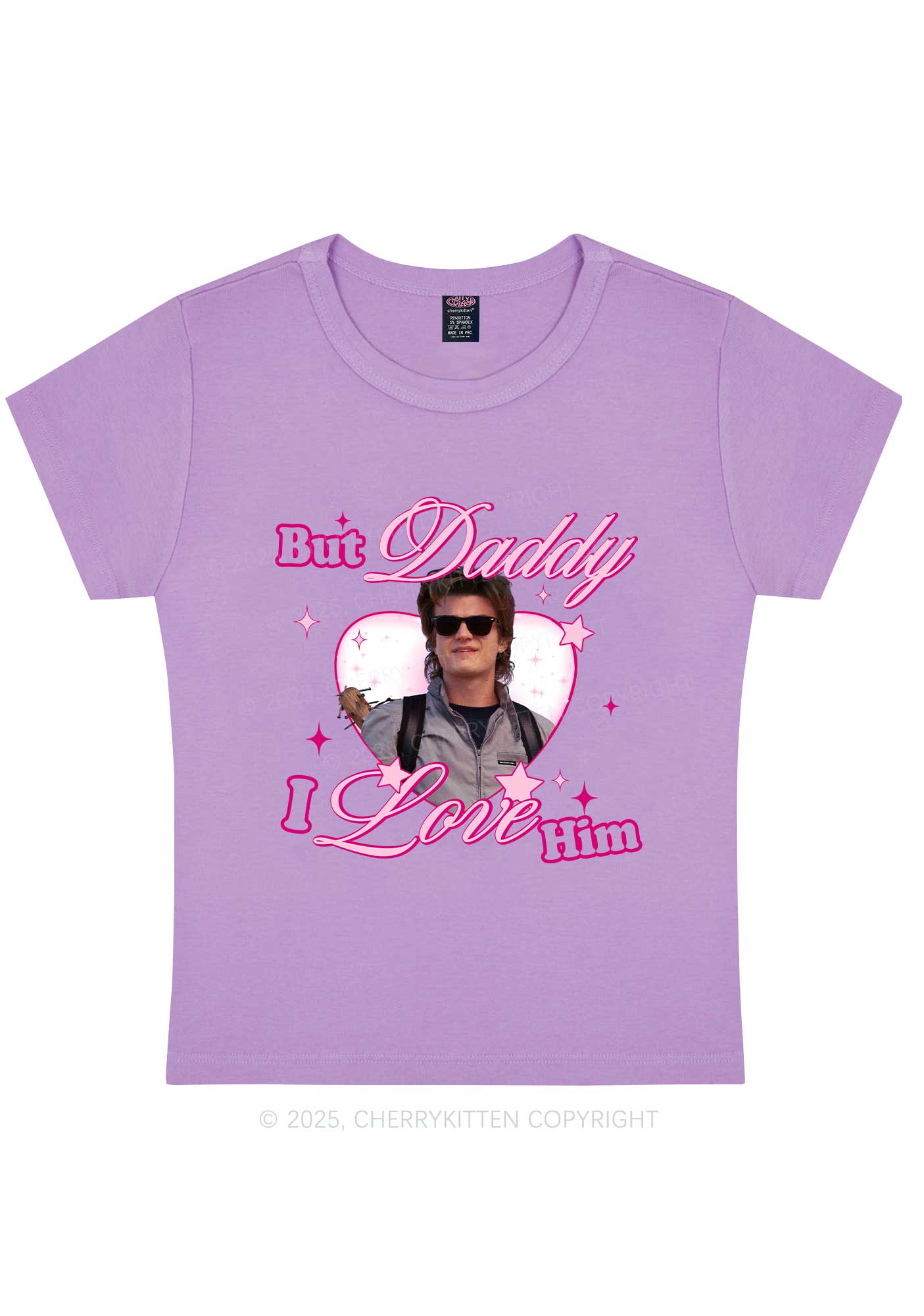 Daddy I Love Him Y2K Baby Tee Cherrykitten