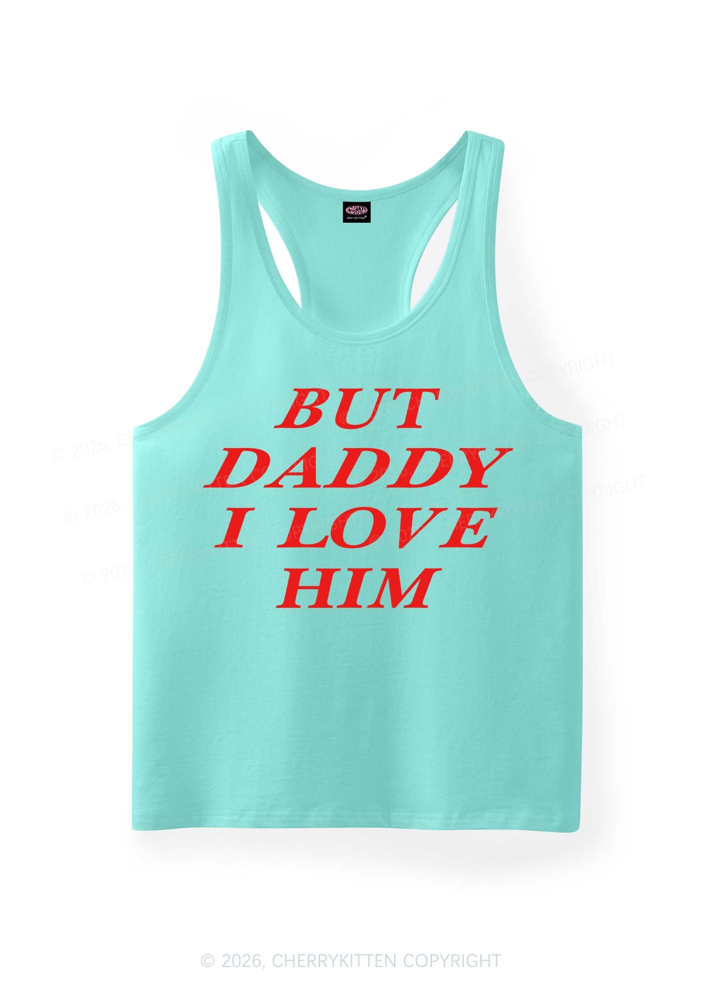 But Daddy I Love Him Pride Y2K Men Racerback Tank Top Cherrykitten