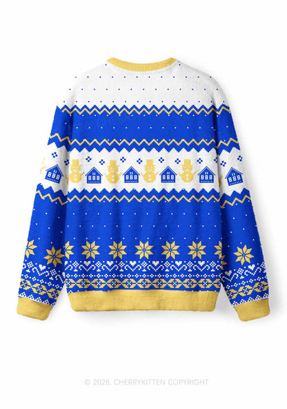 I Got That Hot Dog In Me Y2K Christmas Knit Sweatshirt Cherrykitten
