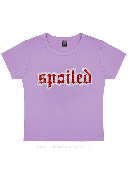 Glitter Stroke Spoiled Y2K Baby Tee Cherrykitten