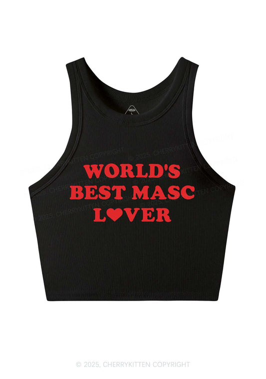 Worlds Best Masc Lover Pride Y2K Crop Tank Top Cherrykitten