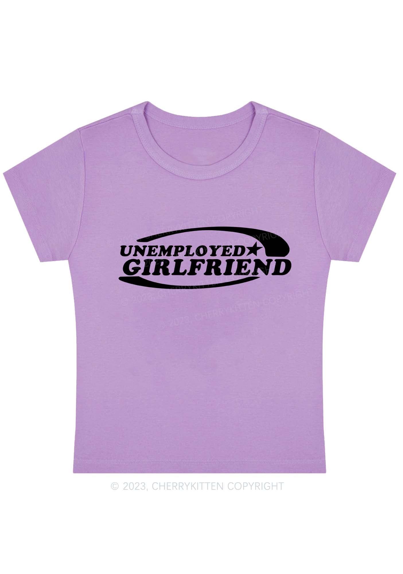 Curvy Unemployed Girlfriend Star Baby Tee Cherrykitten