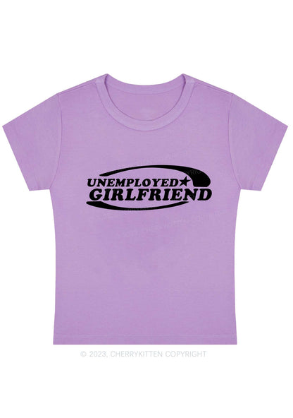 Curvy Unemployed Girlfriend Star Baby Tee Cherrykitten