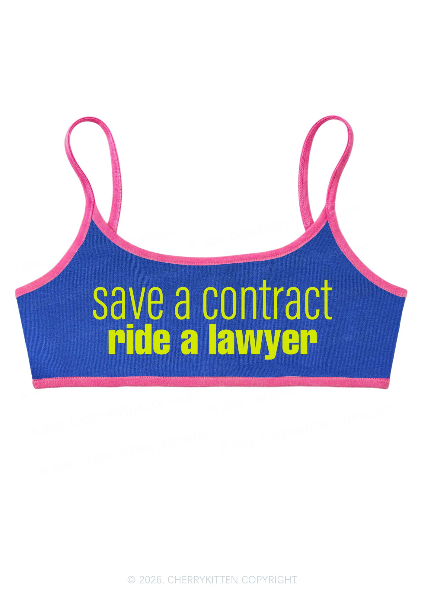 Save Contract Ride Lawyer Y2K Super Crop Cami Cherrykitten