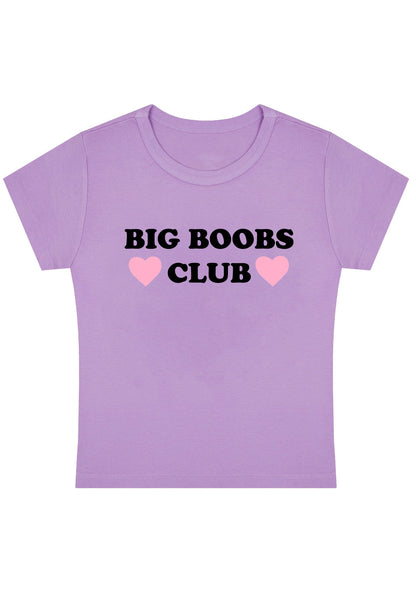 Big Bxxbs Club Y2K Baby Tee