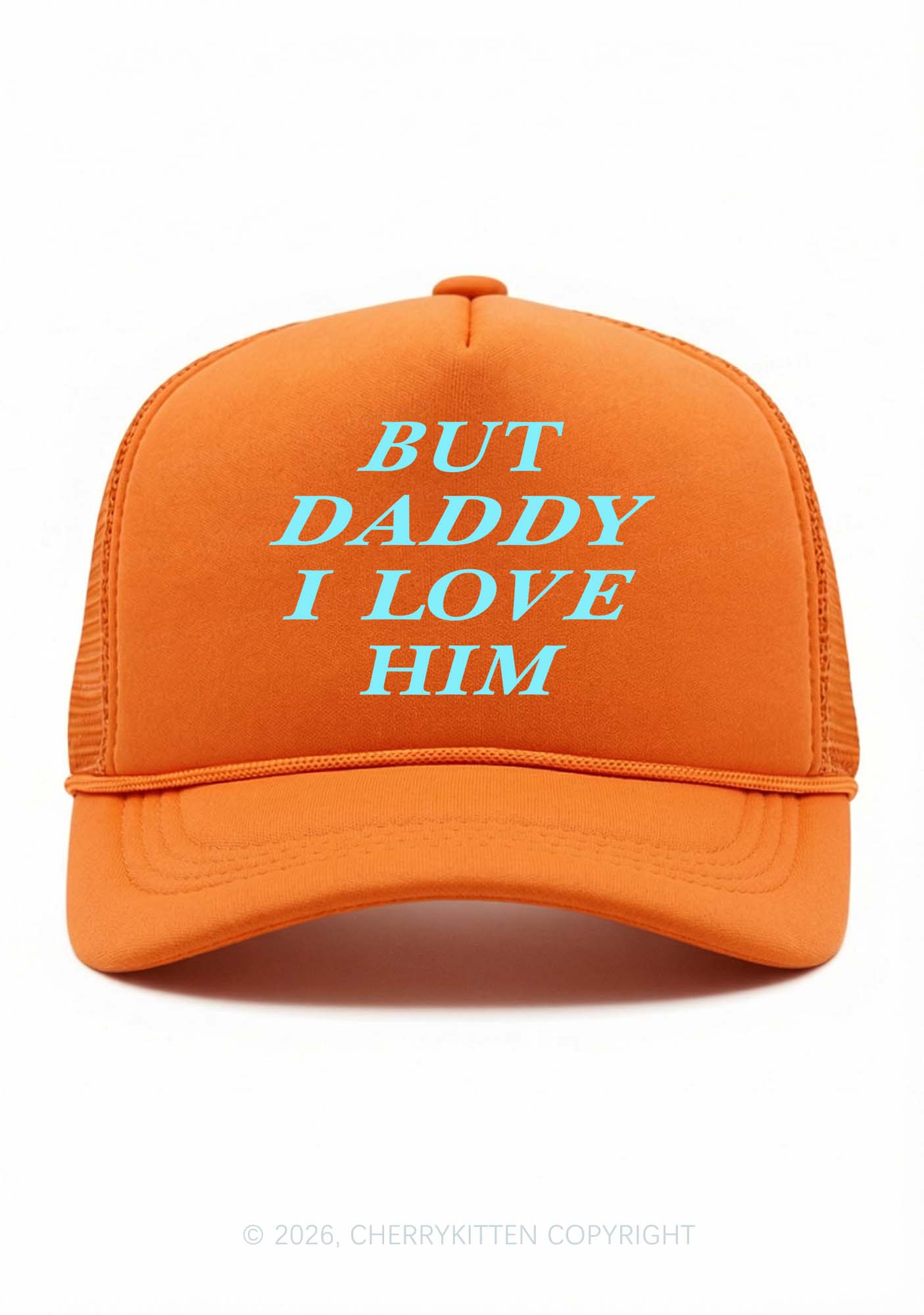 But Daddy I Love Him Pride Y2K Trucker Hat Cherrykitten