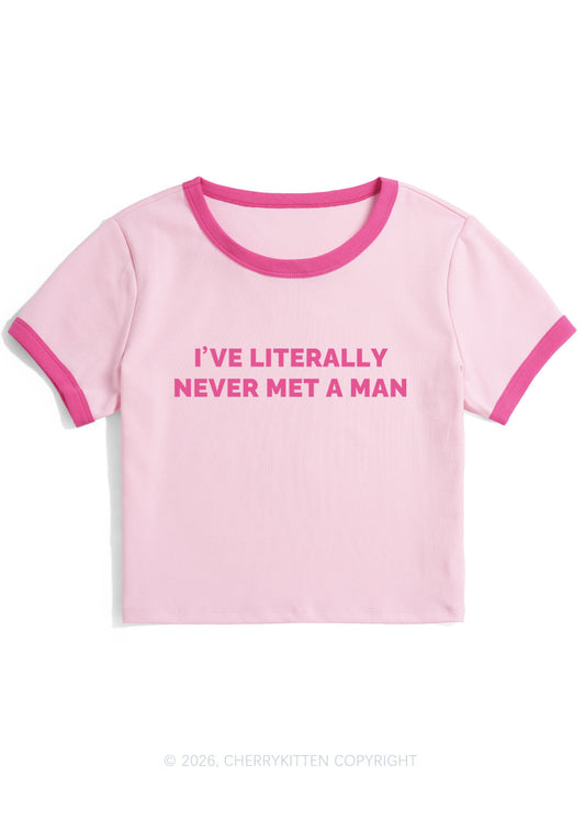 Never Met A Man Y2K Ringer Tee Cherrykitten