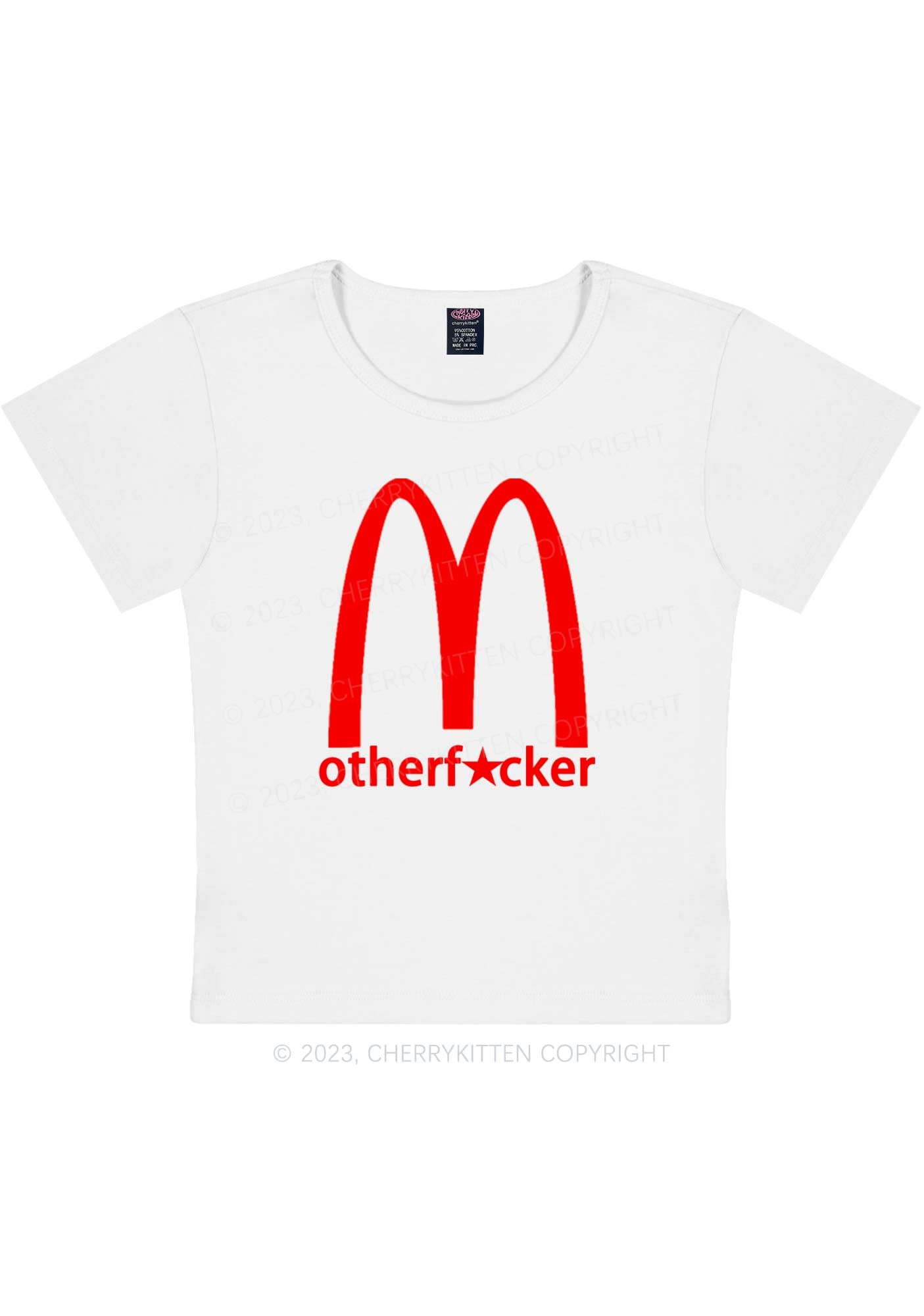 Curvy Big Motherfxcker Y2K Baby Tee Cherrykitten