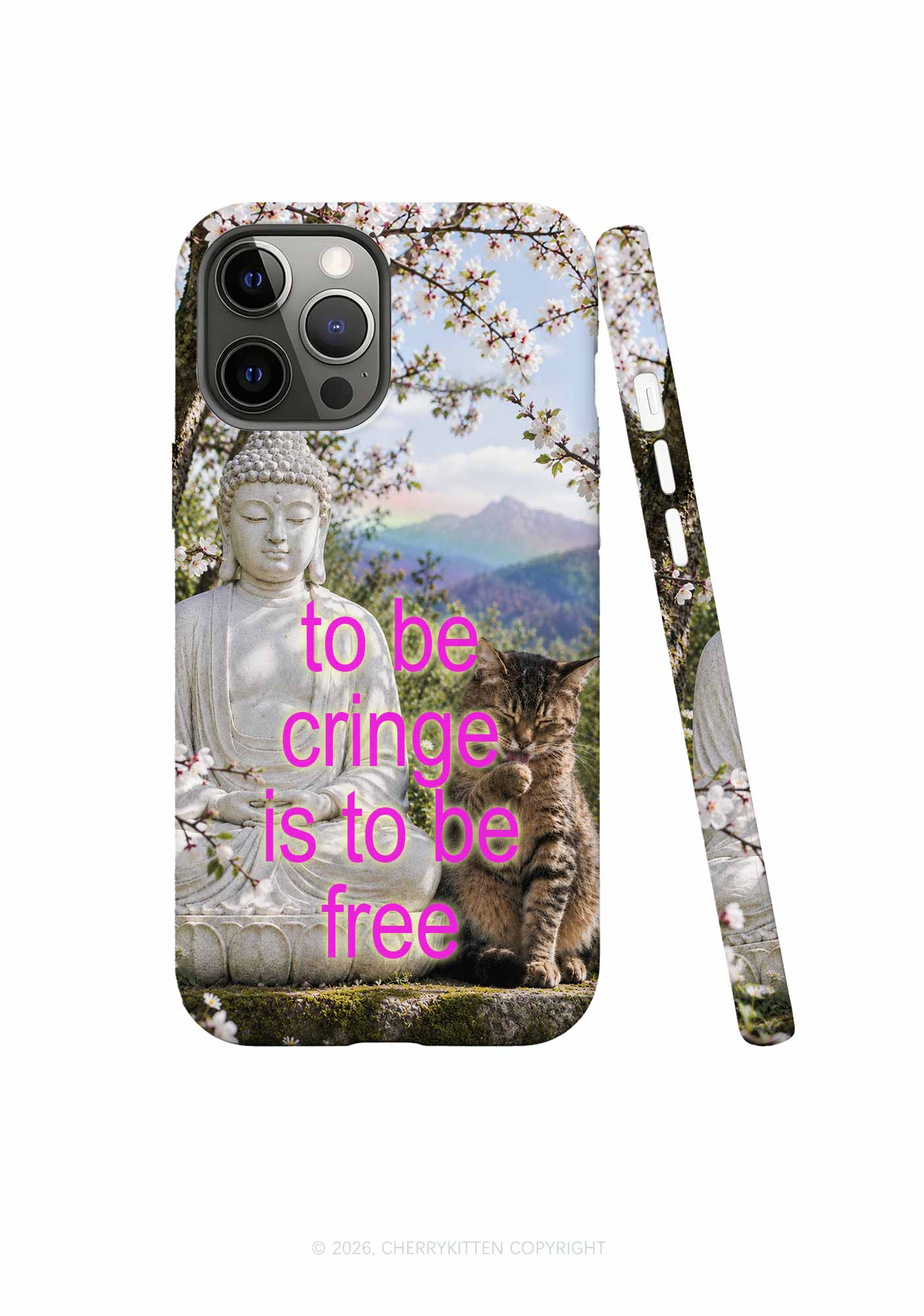 Be Cringe Be Free Y2K Phone Case Cherrykitten