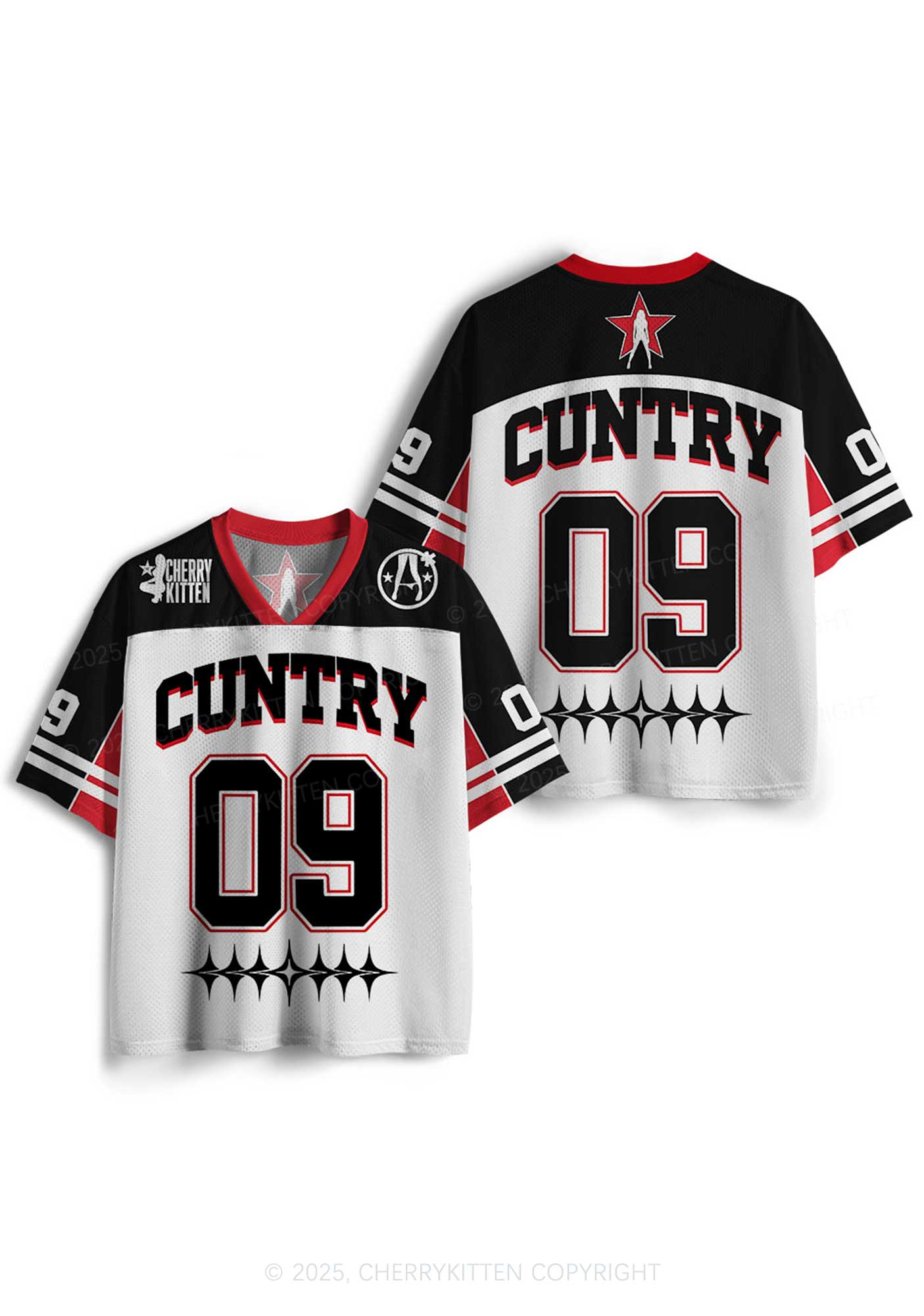 Custom Cuntry Y2K Sport Jersey Shirts Cherrykitten