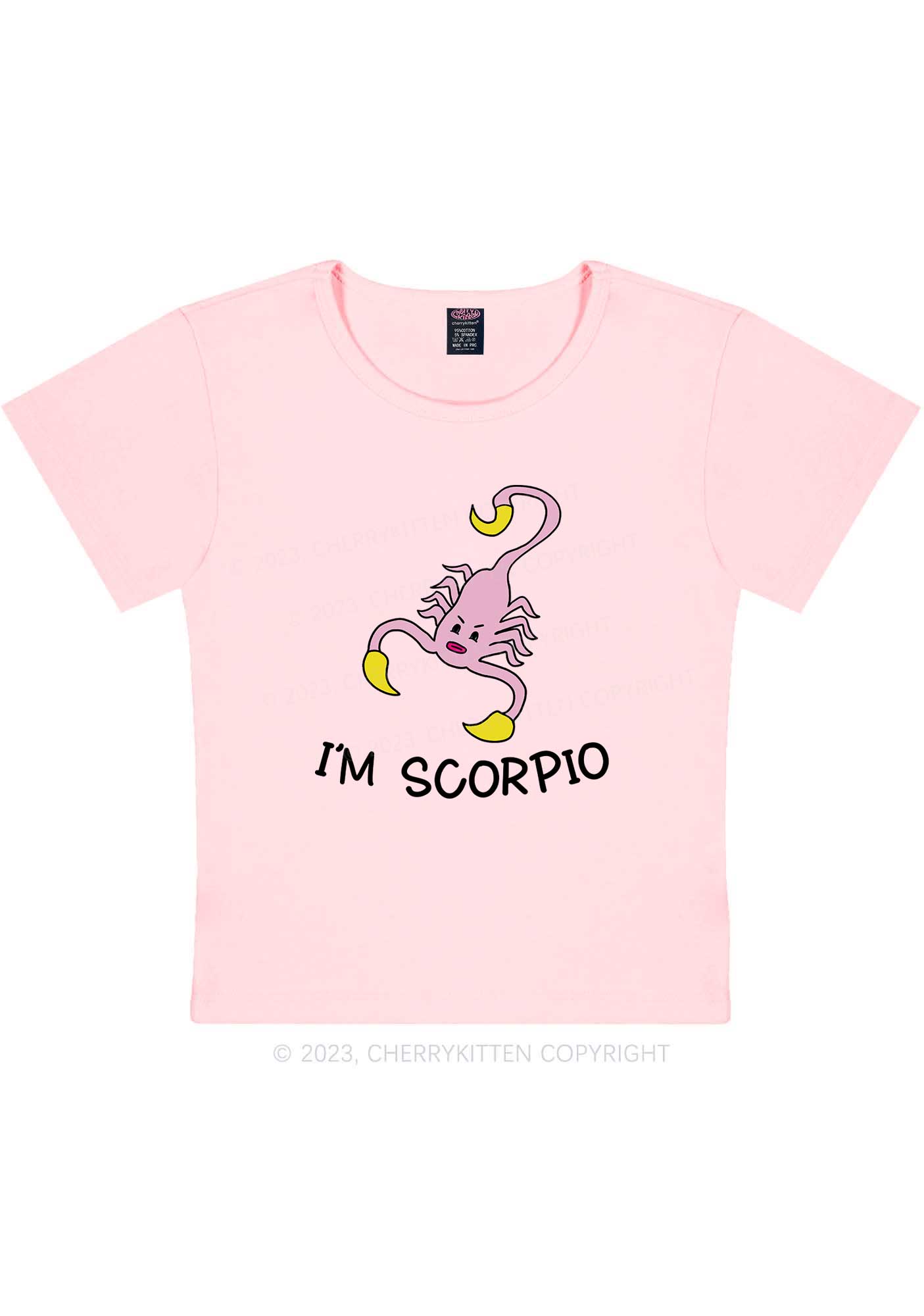 I'm Scorpio Y2K Baby Tee Cherrykitten