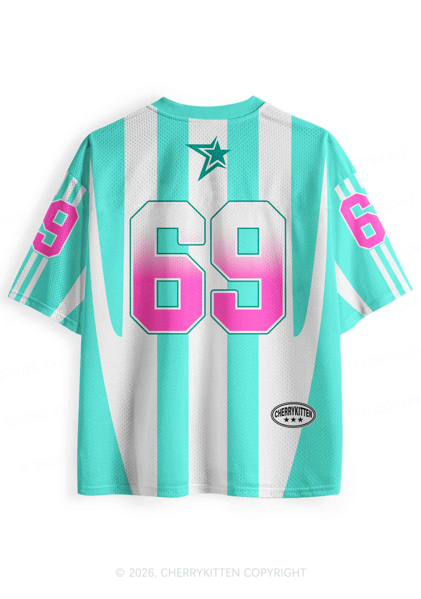 Mint Green Lesbian Princess Pride Y2K Sport Jersey Shirts Cherrykitten