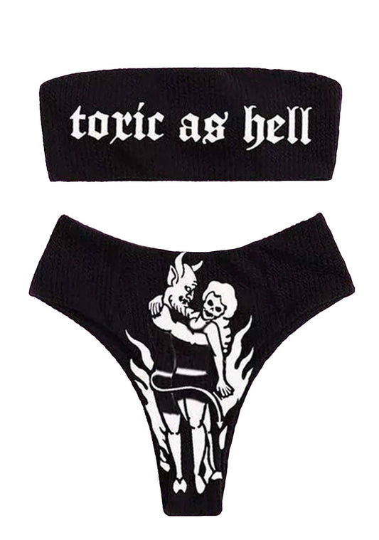 Toxic As Hell Bikini Set