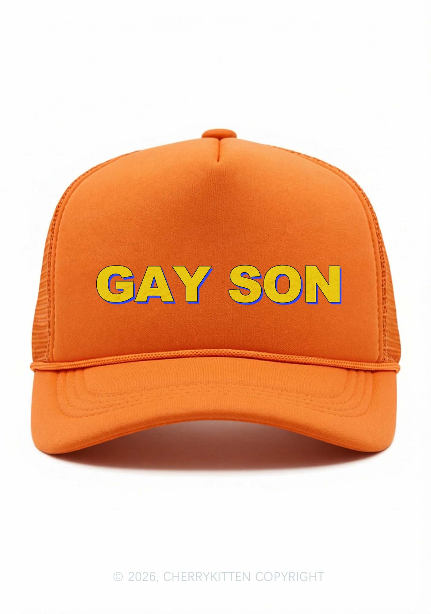Gay Son Pride Y2K Trucker Hat Cherrykitten