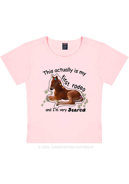 My First Rodeo Y2K Baby Tee Cherrykitten