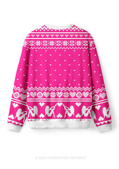 Its Britney Bixch Y2K Christmas Knit Sweatshirt Cherrykitten