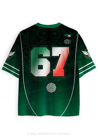 Custom Mexican Heritage Tribal Y2K Sport Jersey Shirts Cherrykitten