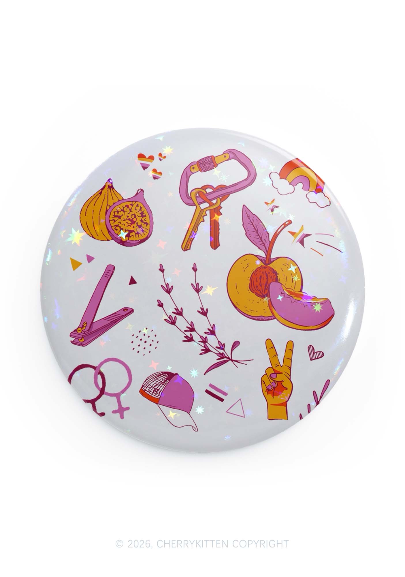 Lesbian Symbols Pride 1Pc Y2K Pin Badge Cherrykitten