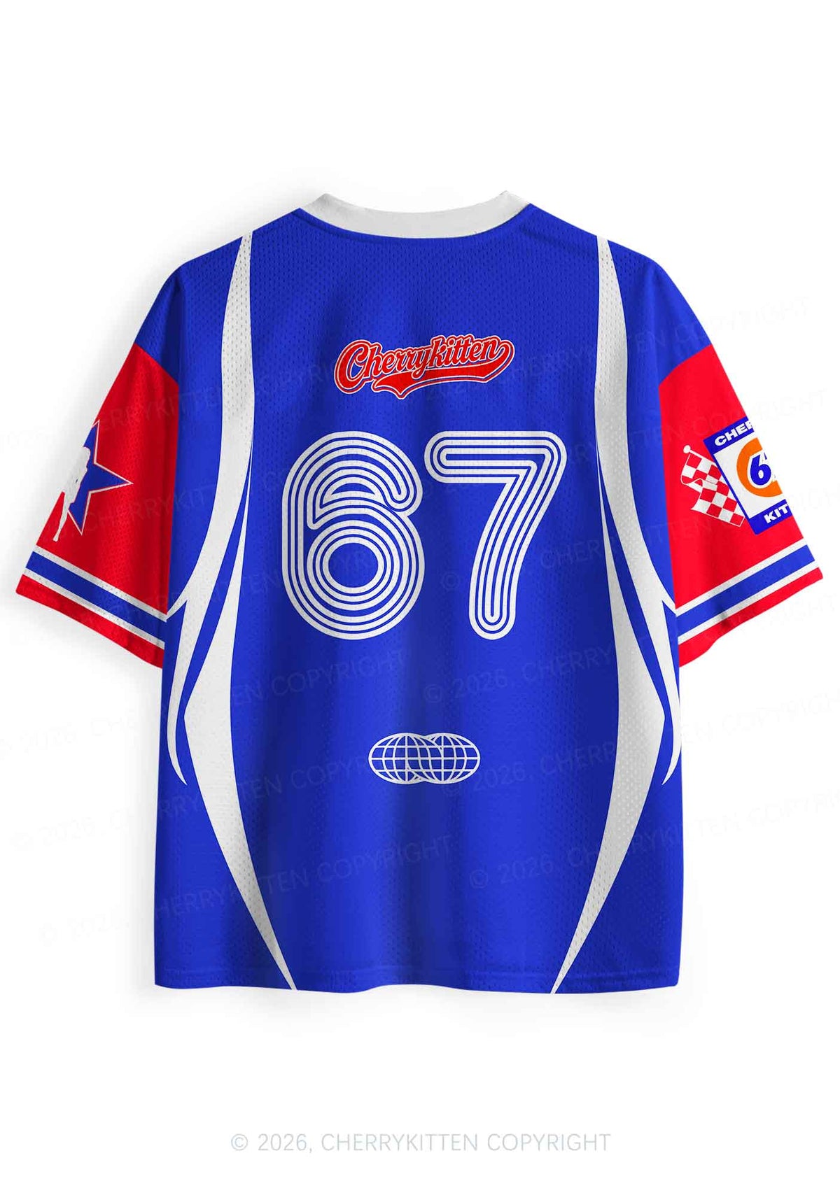 Blue Pretty Girls Drink Diet Cola Y2K Sport Jersey Shirts Cherrykitten