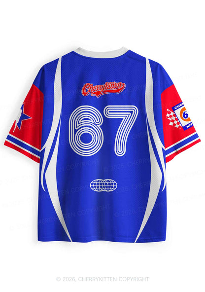Blue Pretty Girls Drink Diet Cola Y2K Sport Jersey Shirts Cherrykitten