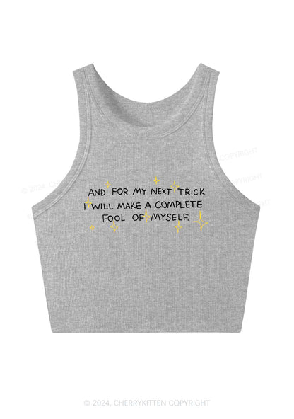 Complete Fool Of Myself Y2K Crop Tank Top Cherrykitten