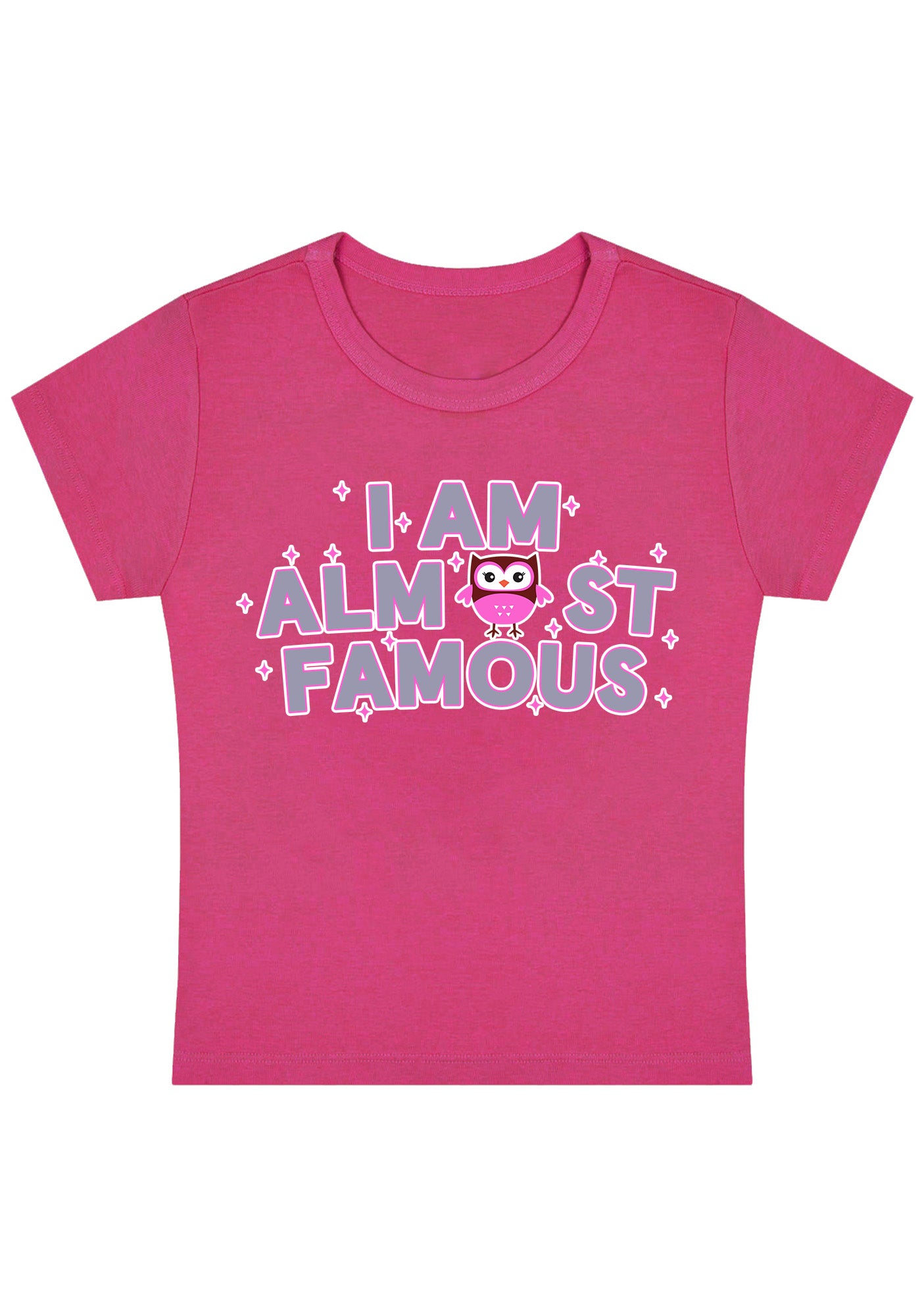 Curvy I Am Almost Famous Baby Tee