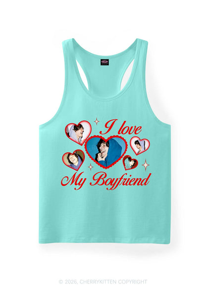 Custom Boyfriend Photos Y2K Men Racerback Tank Top Cherrykitten