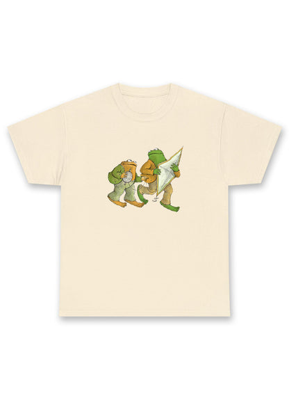 Frog Flying The Kite Chunky Shirt