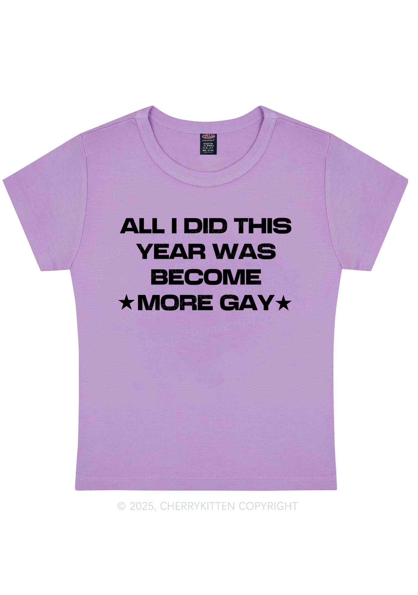 Become More Gay Pride Y2K Baby Tee Cherrykitten