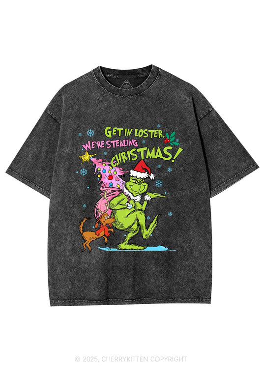 We Are Stealing Christmas Y2K Shirts Washed Tee Cherrykitten