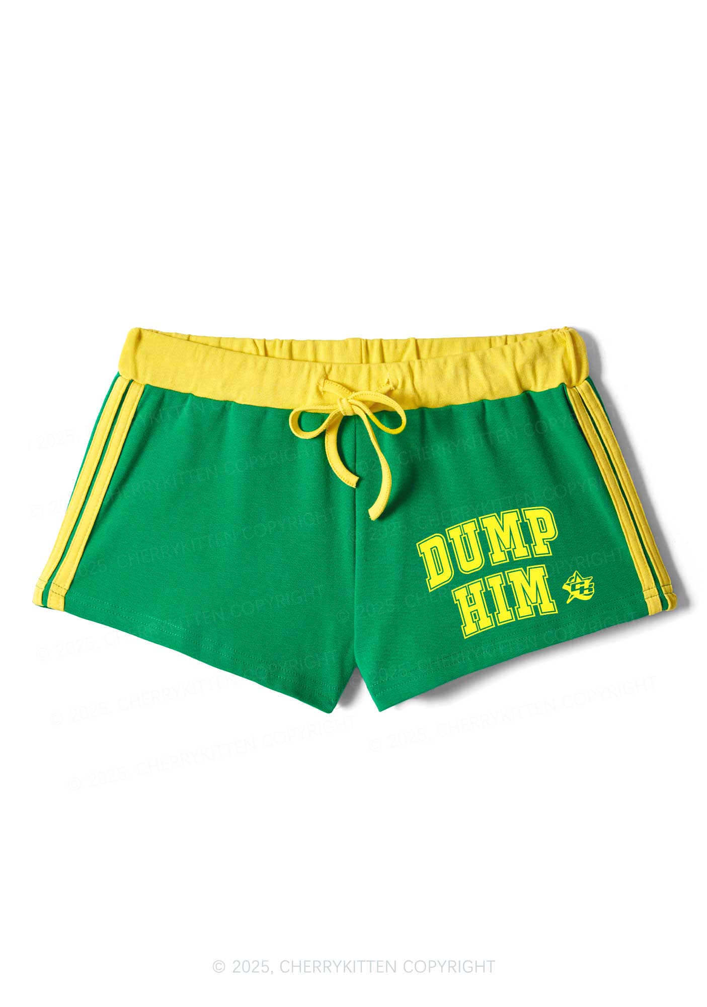 Dump Him Y2K Drawstring Mini Shorts Cherrykitten