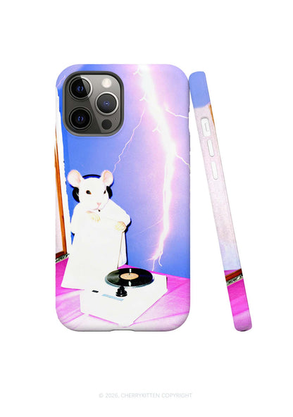 Neon Lightning DJ Rat Y2K Phone Case Cherrykitten