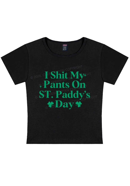 I Shxt My Pants St Patricks Y2K Baby Tee Cherrykitten