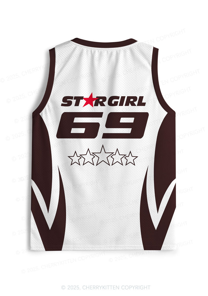 Custom Five Stars Girl Y2K Sport Jersey Tank Cherrykitten