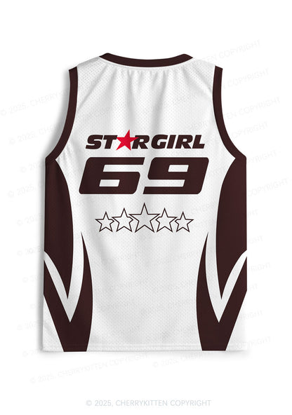 Custom Five Stars Girl Y2K Sport Jersey Tank Cherrykitten
