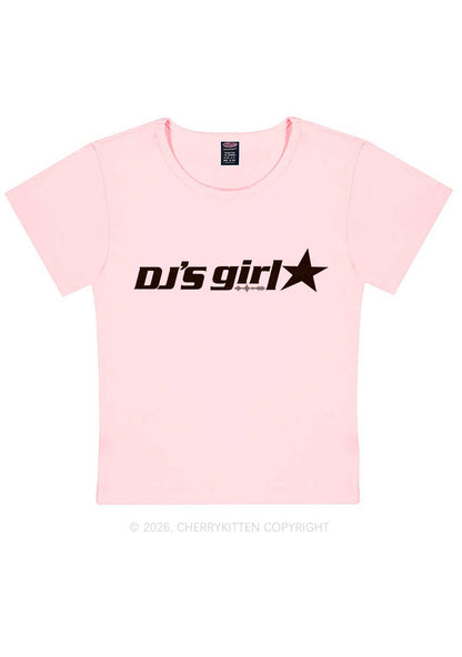 DJs Girl Y2K Baby Tee Cherrykitten