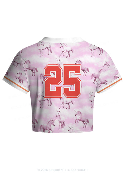 Cxxt Horse Y2K Crop Football Jersey Shirts Cherrykitten