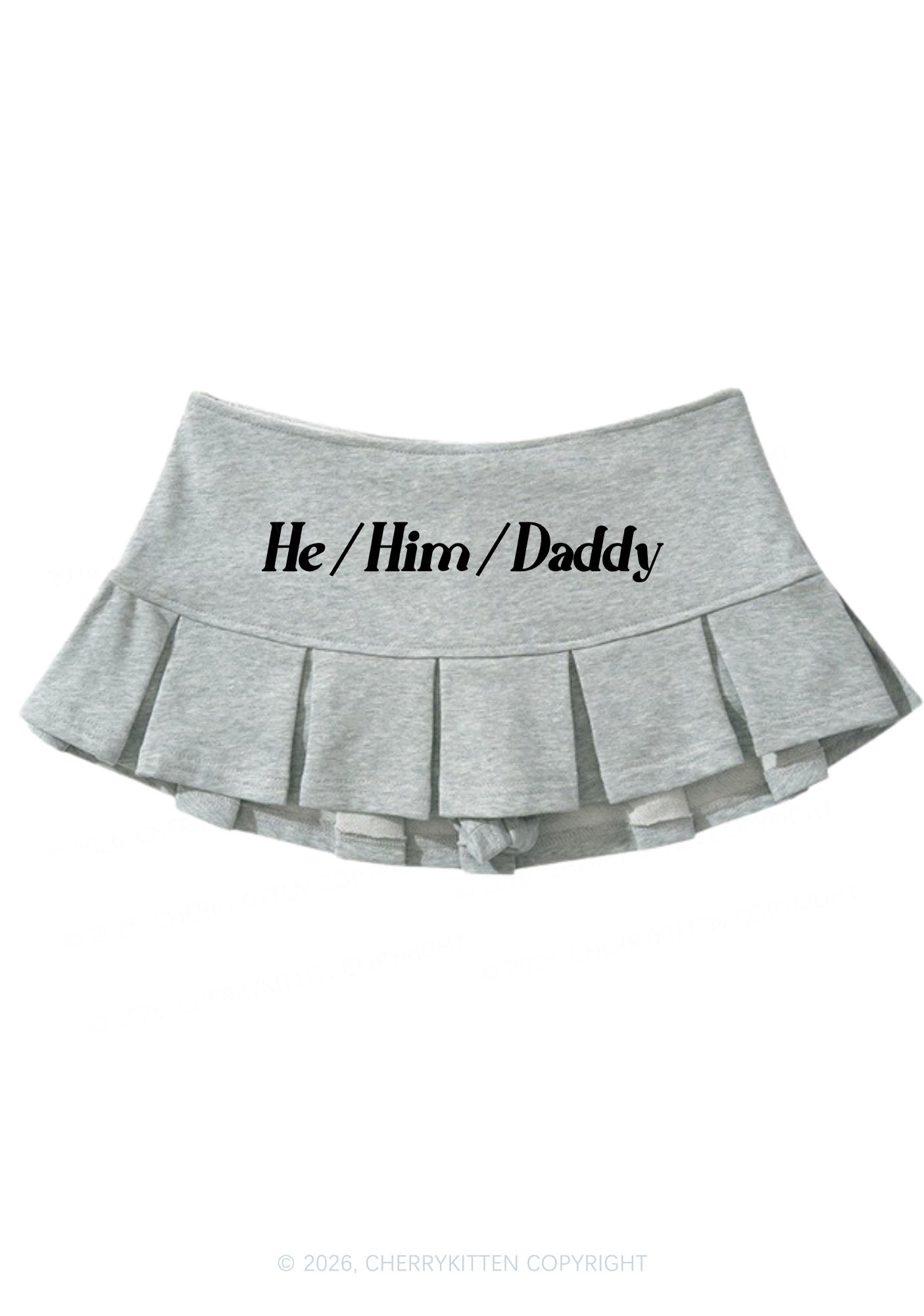 He Him Daddy Pride Y2K Mini Pleated Skirts Cherrykitten