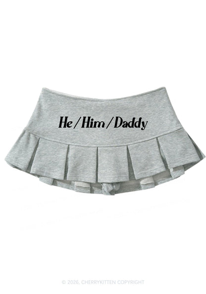He Him Daddy Pride Y2K Mini Pleated Skirts Cherrykitten