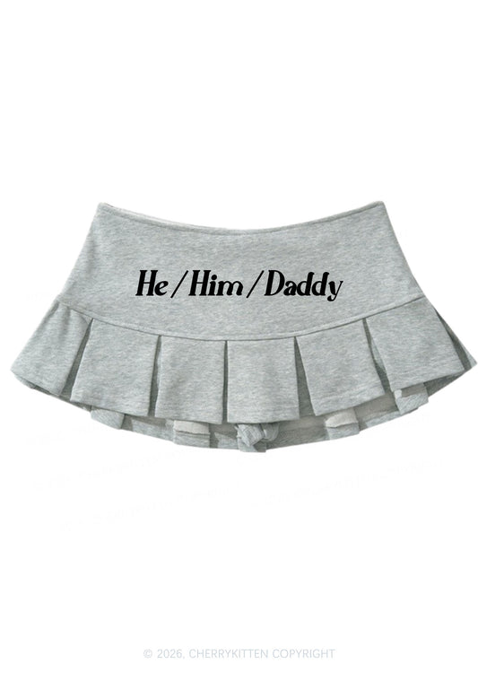 He Him Daddy Pride Y2K Mini Pleated Skirts Cherrykitten