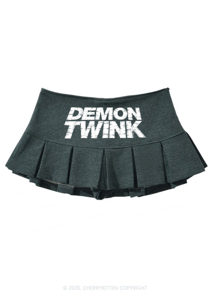 Demon Twink Pride Y2K Mini Pleated Skirts Cherrykitten