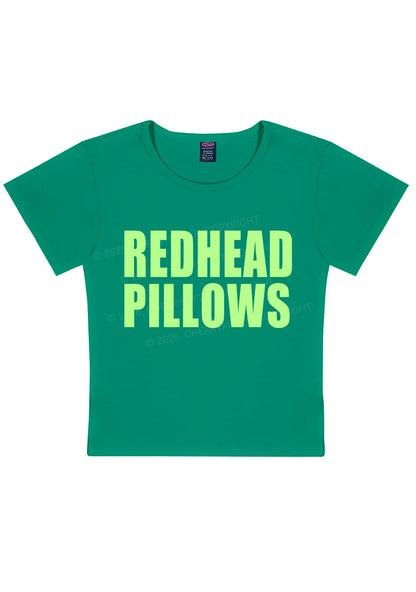 Redhead Pillows St Patricks Y2K Baby Tee Cherrykitten