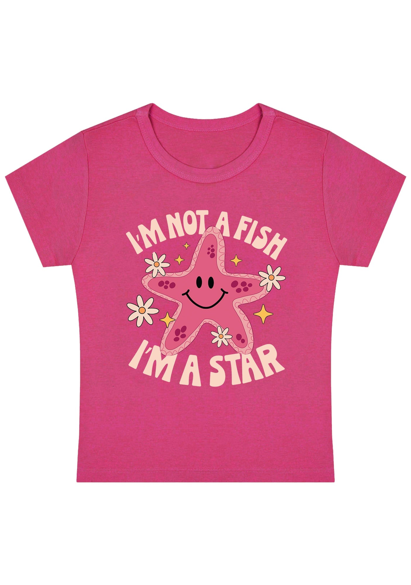 I'm Not A Fish I'm A Star Y2K Baby Tee