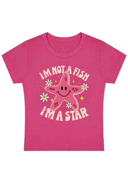 I'm Not A Fish I'm A Star Y2K Baby Tee
