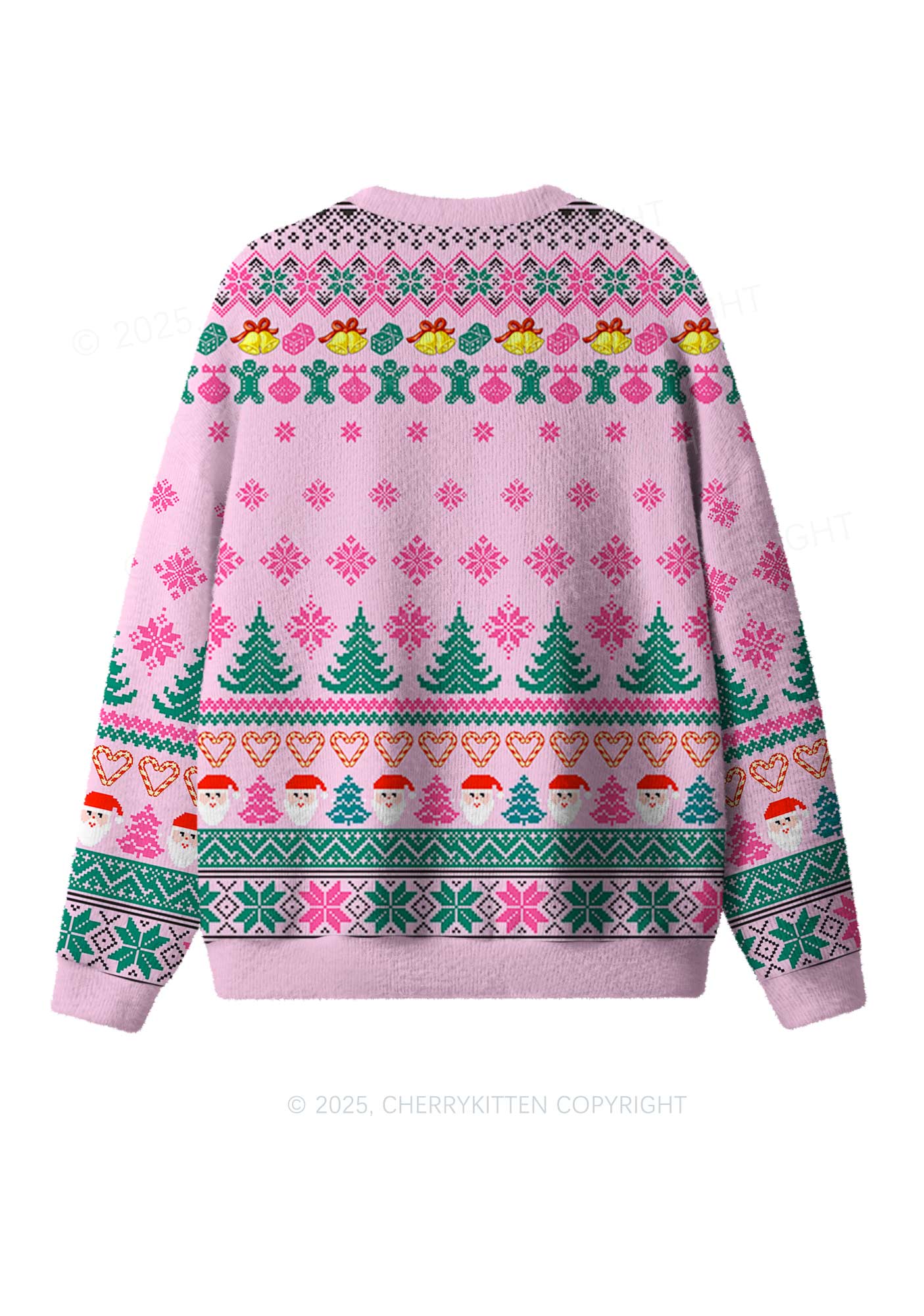 Christmas Ratz Y2K Christmas Knit Sweatshirt Cherrykitten