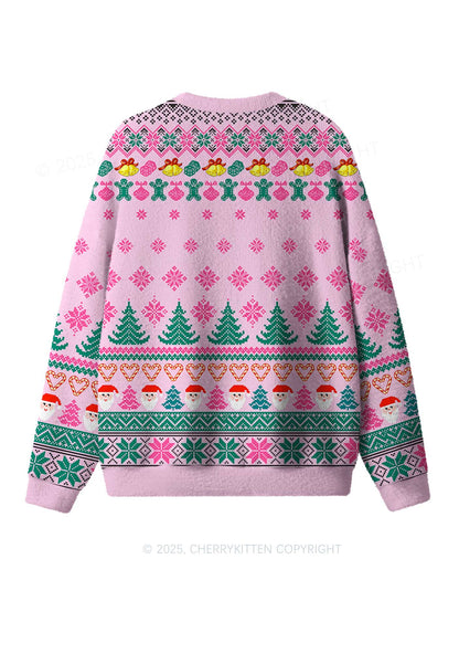 Christmas Ratz Y2K Christmas Knit Sweatshirt Cherrykitten