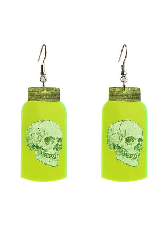 Halloween Fluorescent Bottle Acrylic Earrings