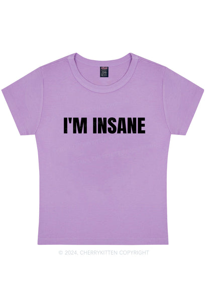 Im Insane Y2K Valentine's Day Baby Tee Cherrykitten